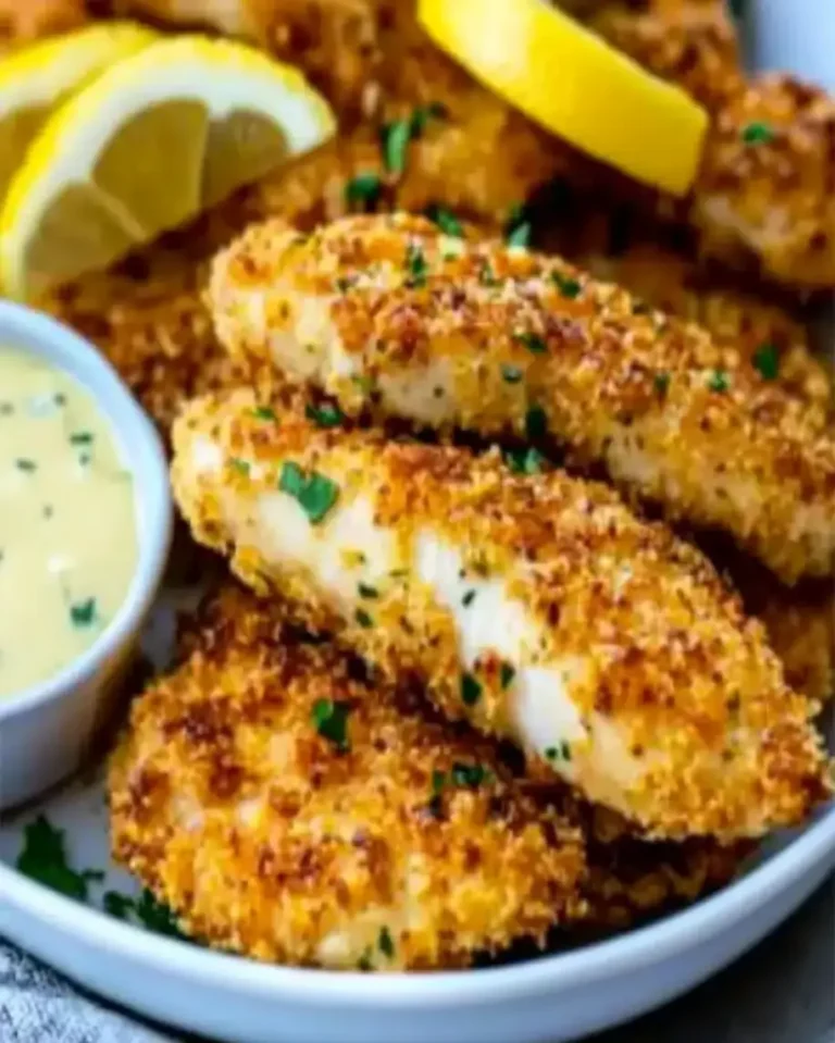 Crispy Lemon Parmesan Chicken Tenders – The Easiest Oven Recipe Ever!