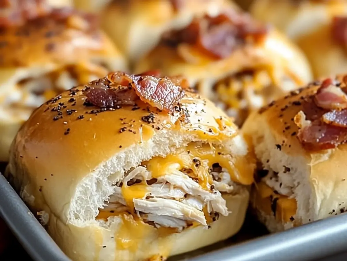 Ingredients laid out for Chicken Bacon Ranch Sliders