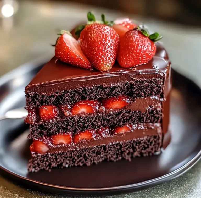 Decadent Chocolate Strawberry Cake Recipe