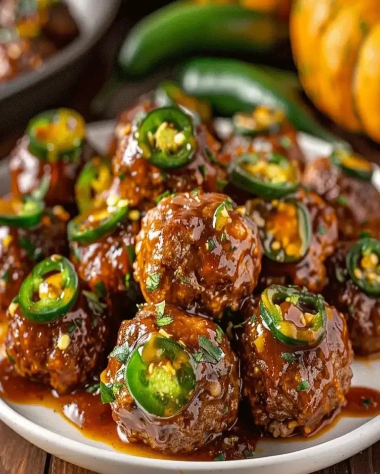 Spicy Pumpkin BBQ Meatballs with a Jalapeño Kick – A Flavor Explosion!