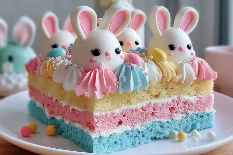 Easter Bunny Poke Cake