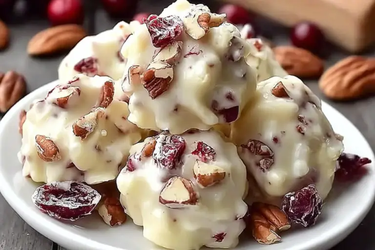 White Chocolate Cranberry Pecan Clusters