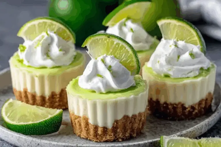 Irresistibly Tangy Lime Cheesecake Tartlets!