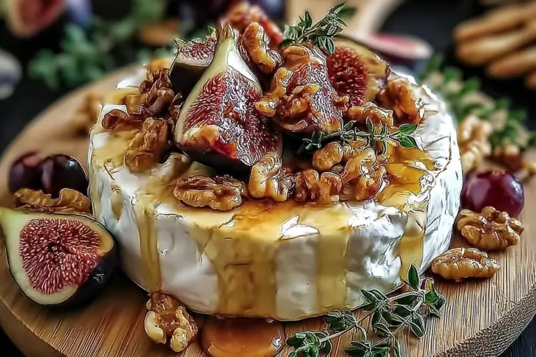Warm Brie with Roasted Holiday Fruits