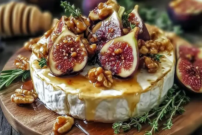 Warm Brie with Roasted Holiday Fruits