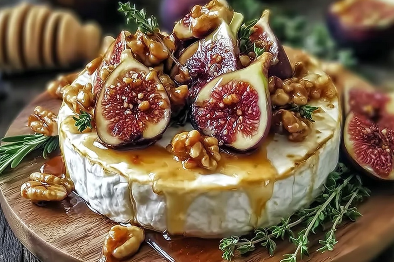 Warm Brie with Roasted Holiday Fruits