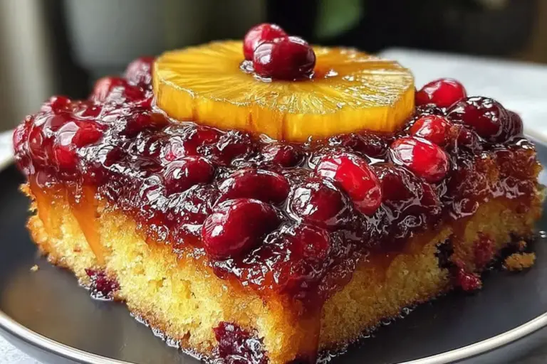 Cranberry Pineapple Upside-Down Cake