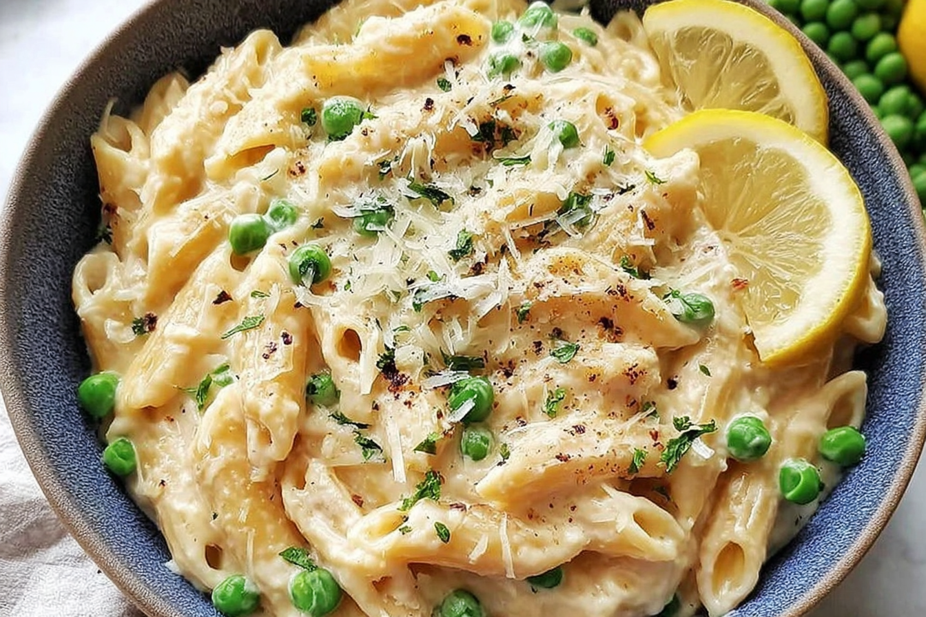 Creamy Lemon Ricotta Pasta with Peas