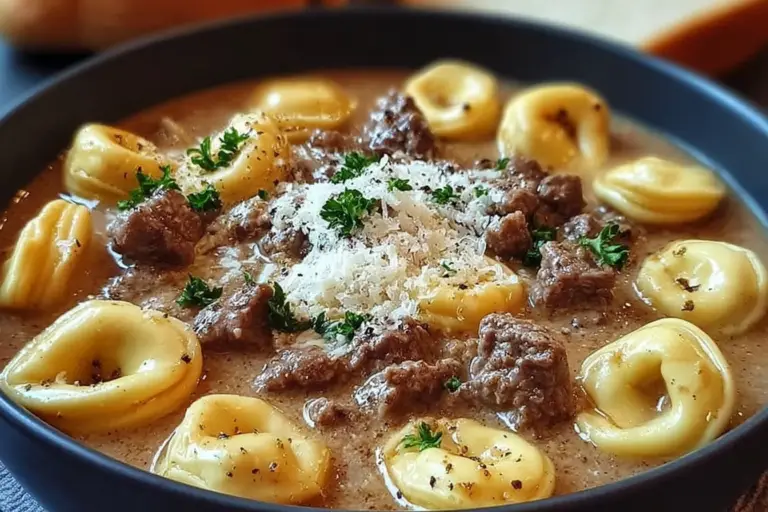 Beef and Tortellini Soup