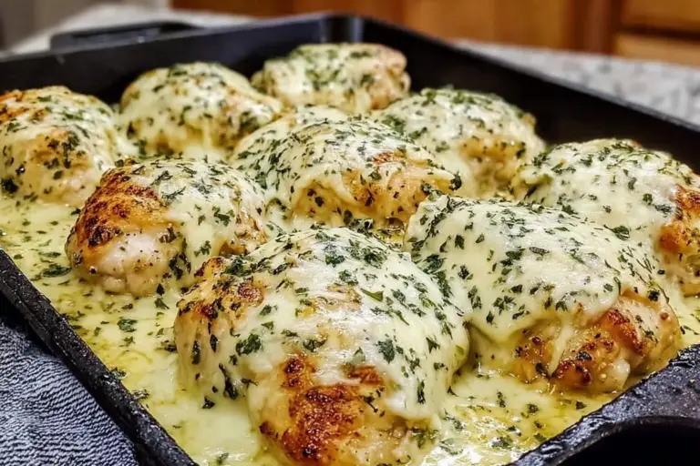 Cheesy Baked Chicken Thighs