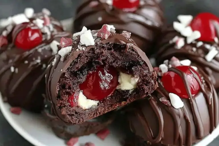 Black Forest Cookie Dough Brownie Bombs Recipe
