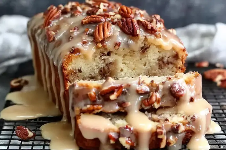 Pecan Praline Buttermilk Loaf Cake