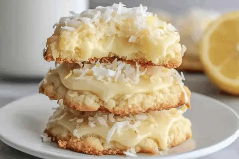 Lemon Coconut Cheesecake Cookies