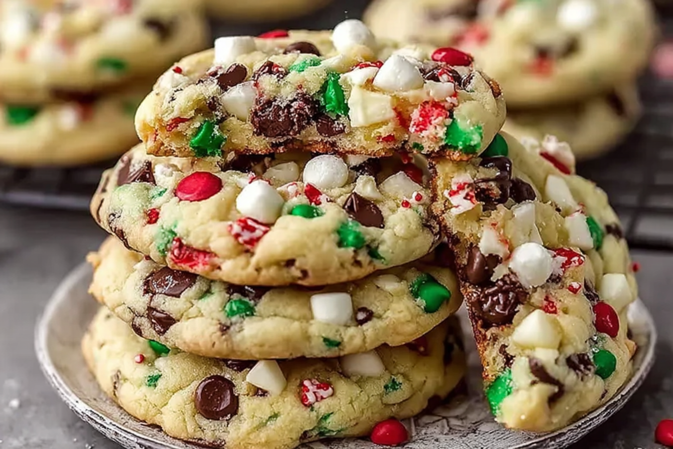 Winter Wonderland Chocolate Chip Christmas Cookies