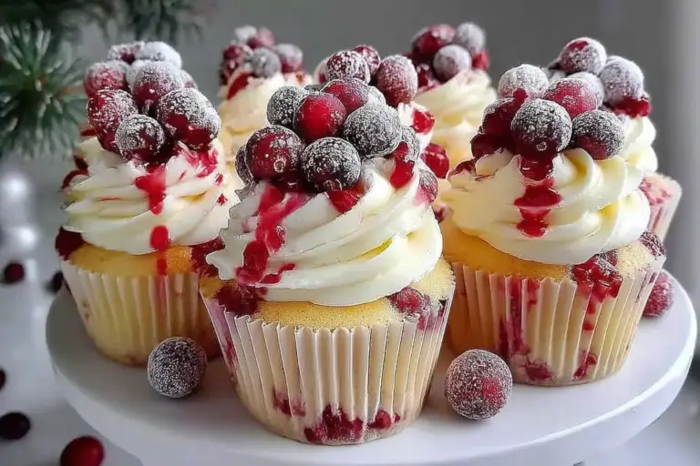 Cranberry Orange White Chocolate Cupcakes