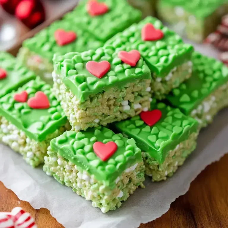 Grinch Rice Krispie Treats