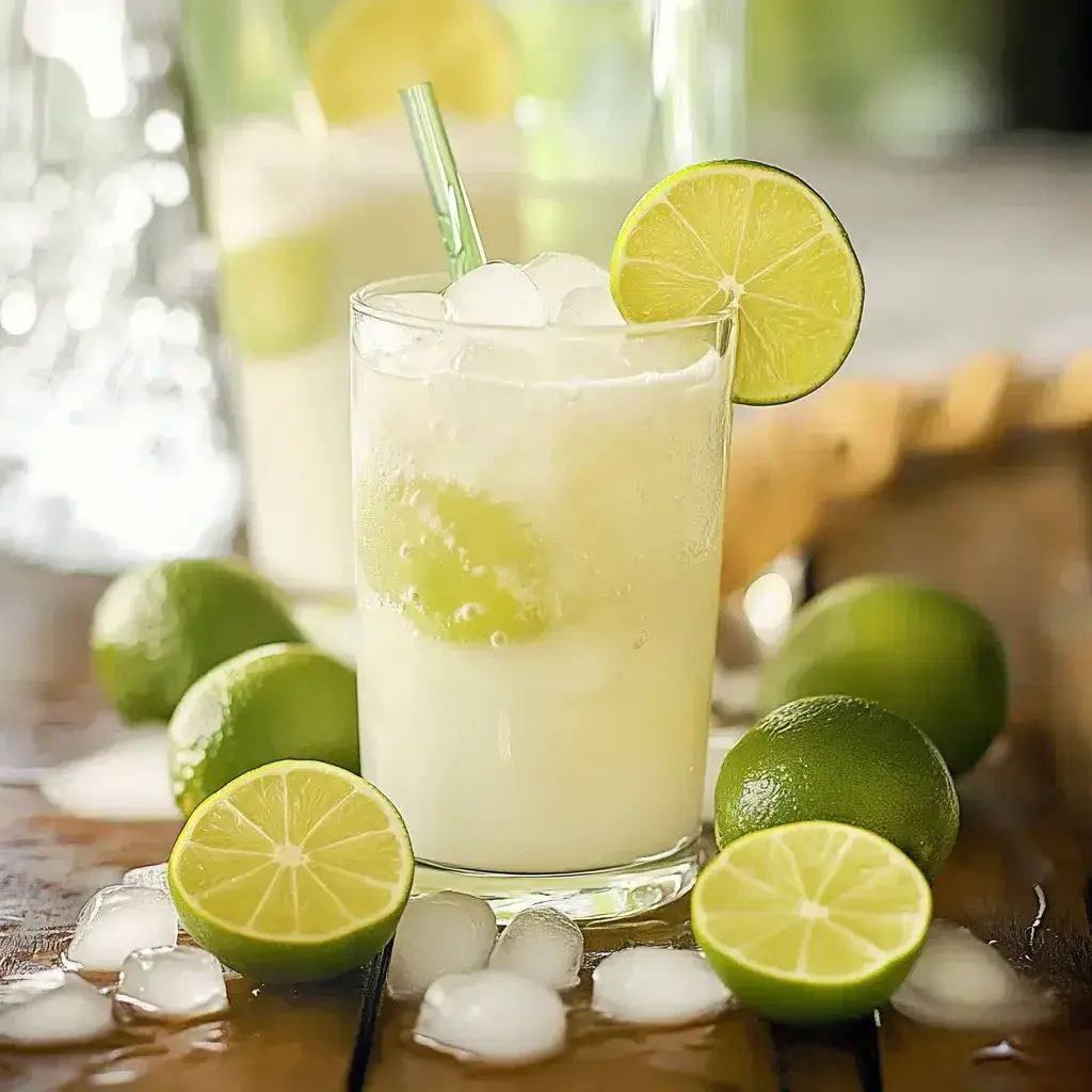 Served Brazilian Lemonade in glasses ready for FAQ section