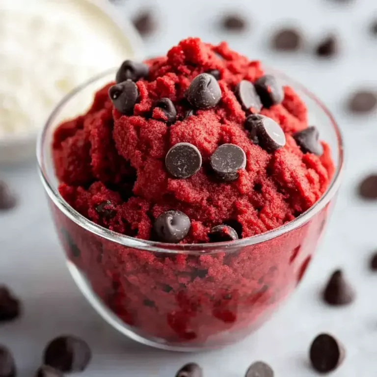 Red Velvet Edible Cookie Dough Recipe