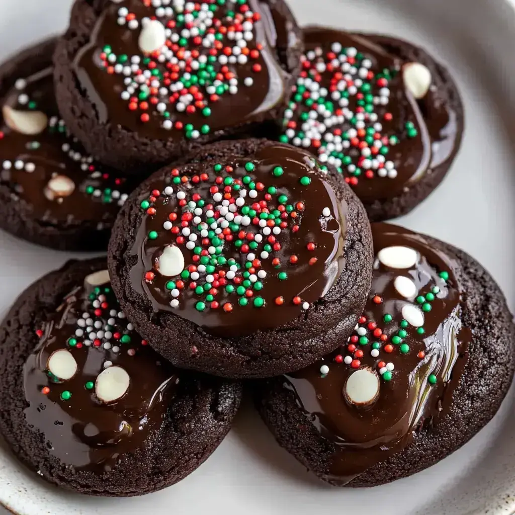 Finished Hot Cocoa Cookies on a plate