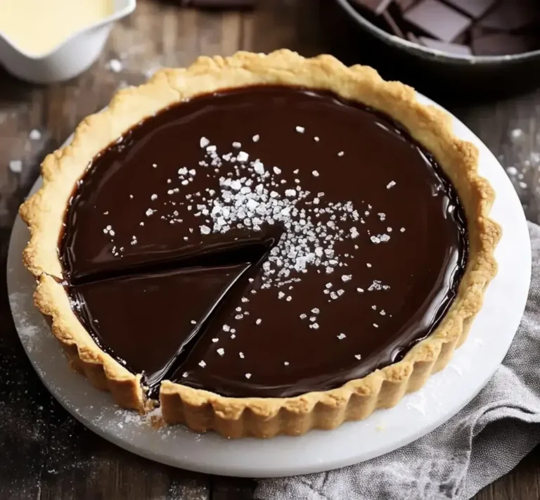 Salted Caramel Chocolate Ganache Tart Recipe
