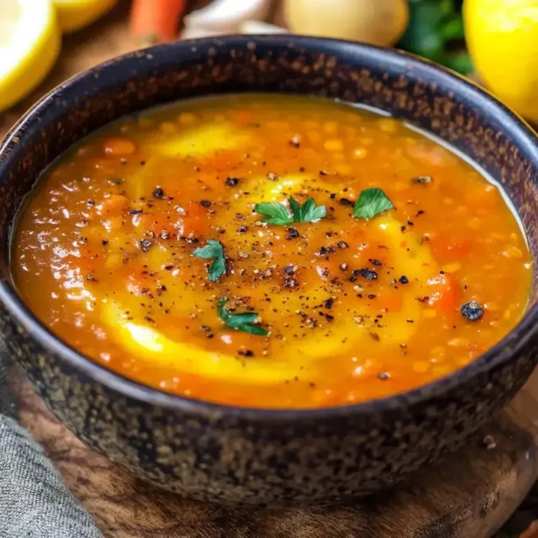 Turkish Lentil Soup (Mercimek Çorbası)