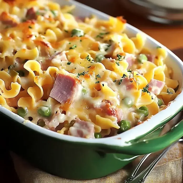 Leftover Ham & Noodle Casserole