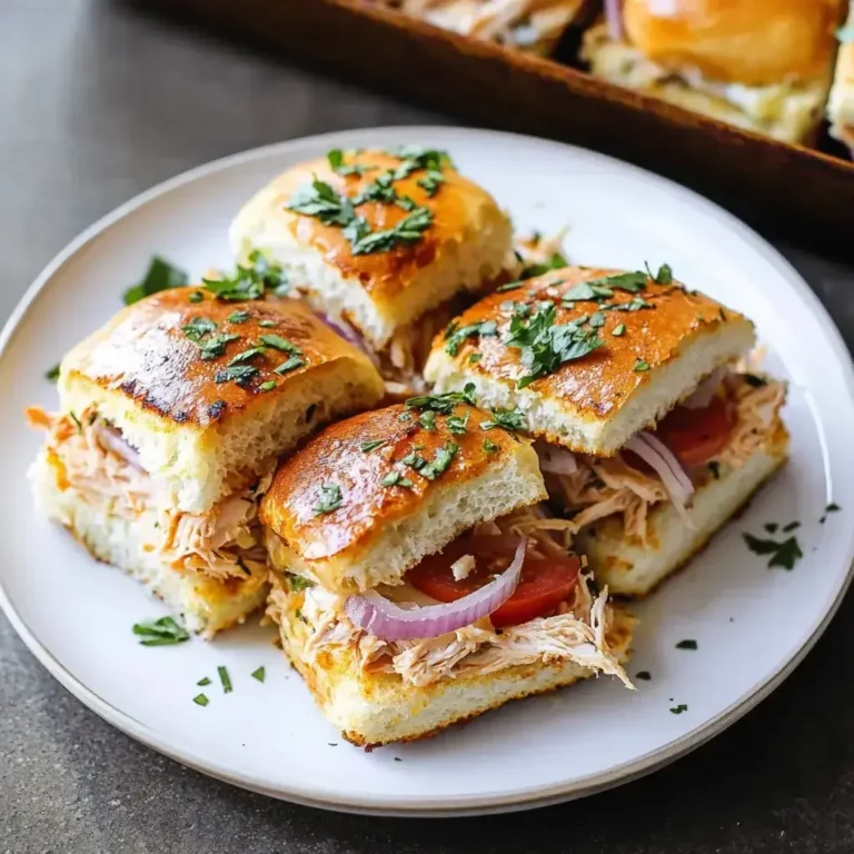 Easy Shredded Rotisserie Chicken Sliders