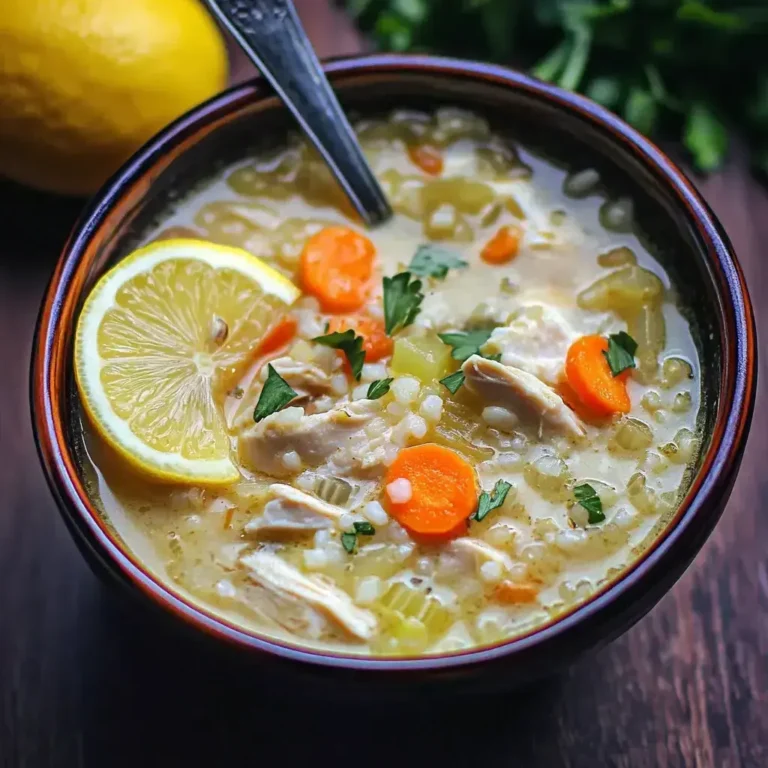 Avgolemono: Greek Lemon Chicken Soup