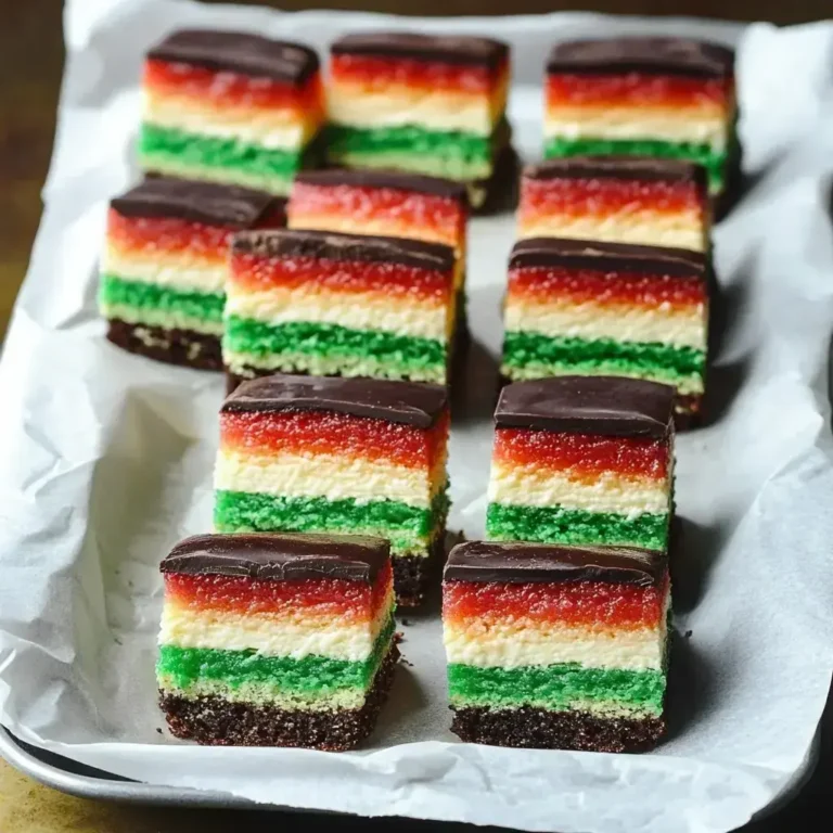 Italian Rainbow Cookies Recipe