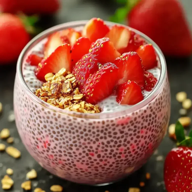 Strawberry Chia Seed Pudding