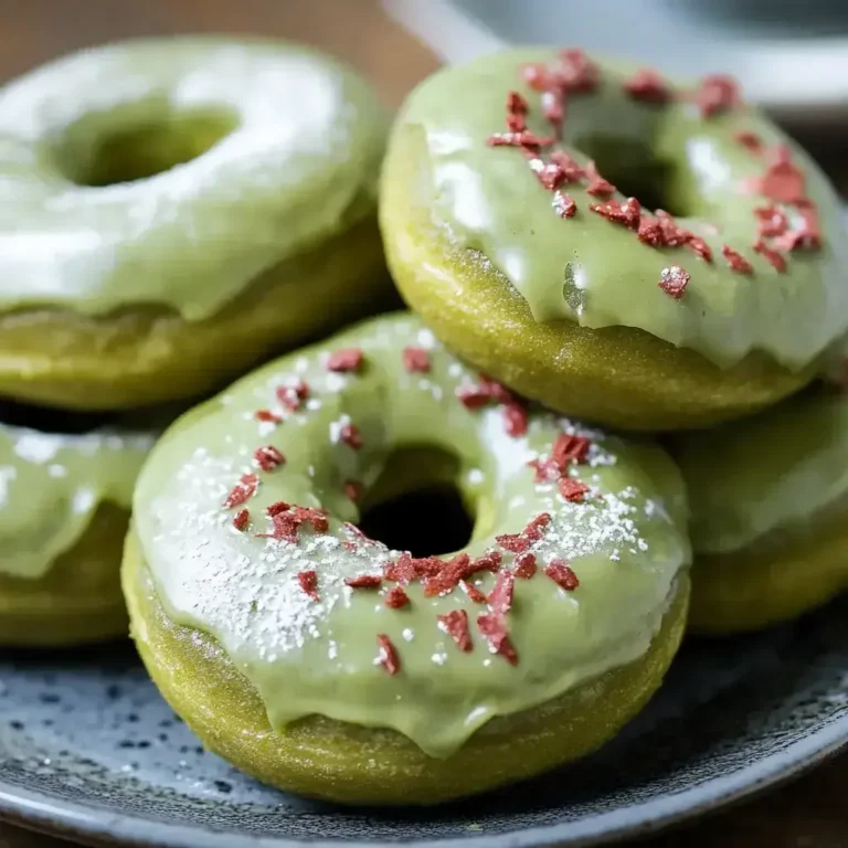 Easy Baked Green Donuts