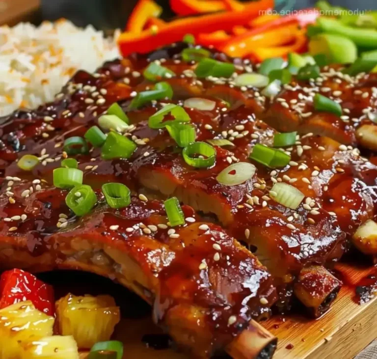 Easy Baby Back Ribs Sheet Pan with Pineapple Glaze