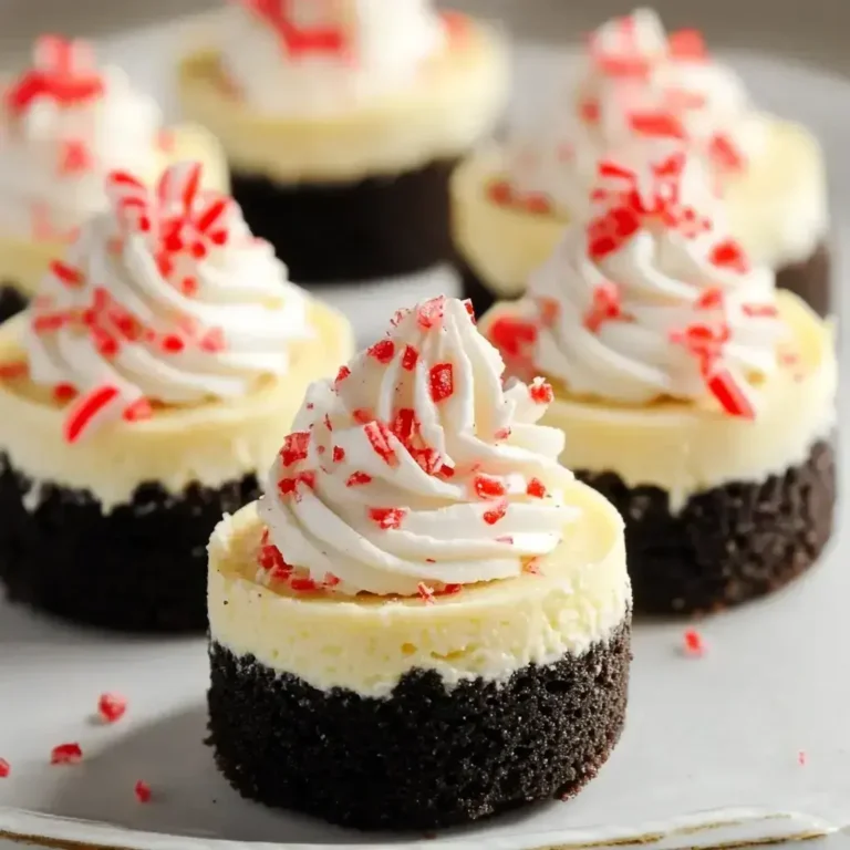 Mini Peppermint Cheesecakes