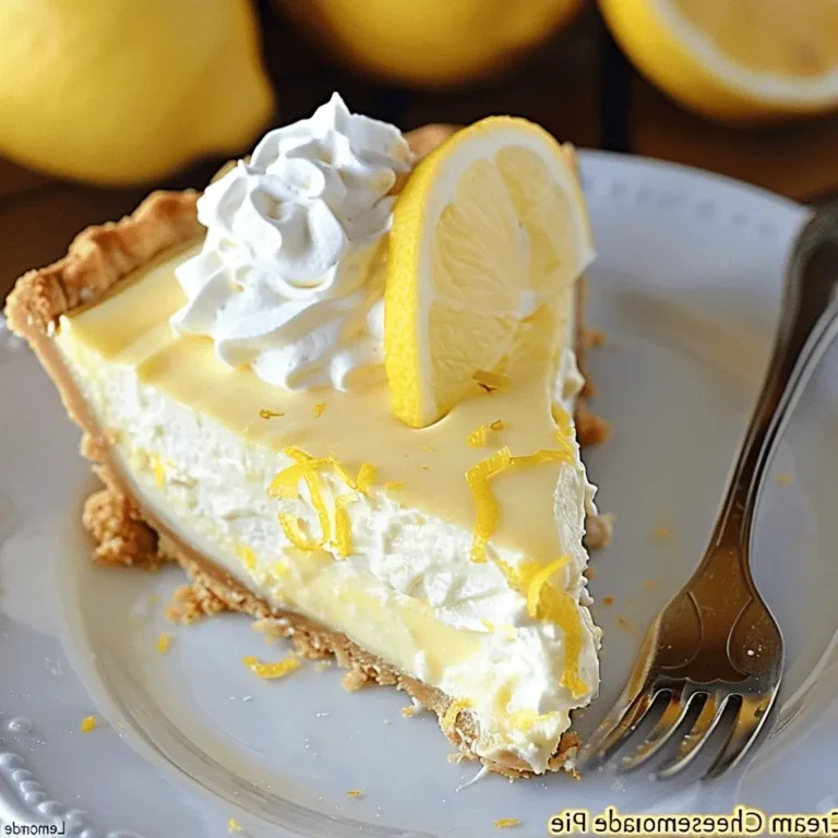 Cream Cheese Lemonade Pie