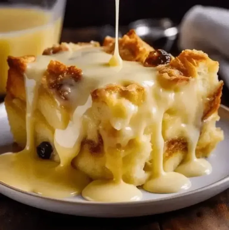 Best Bread Pudding with Vanilla Sauce Recipe