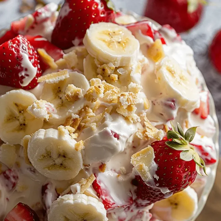 Strawberry Banana Cheesecake Salad