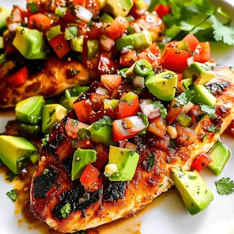 Fiesta Lime Chicken with Avocado Salsa