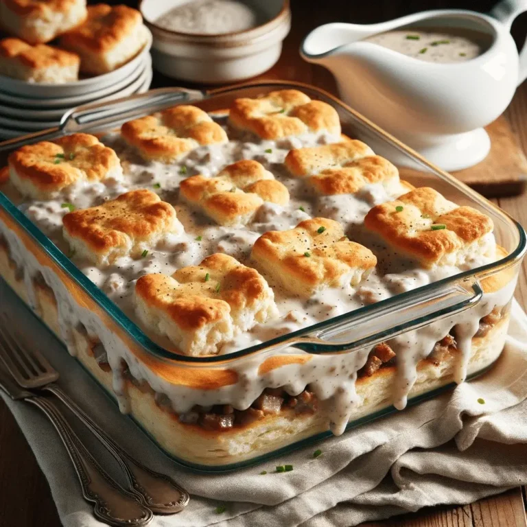 Biscuits & Gravy Casserole