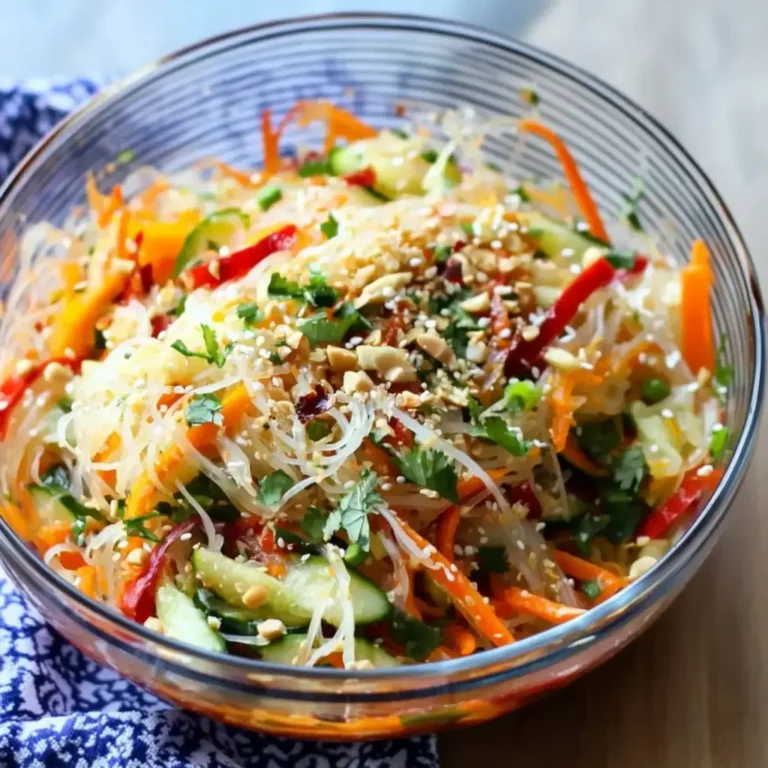 Spring Roll Salad with Spicy Ginger Dressing
