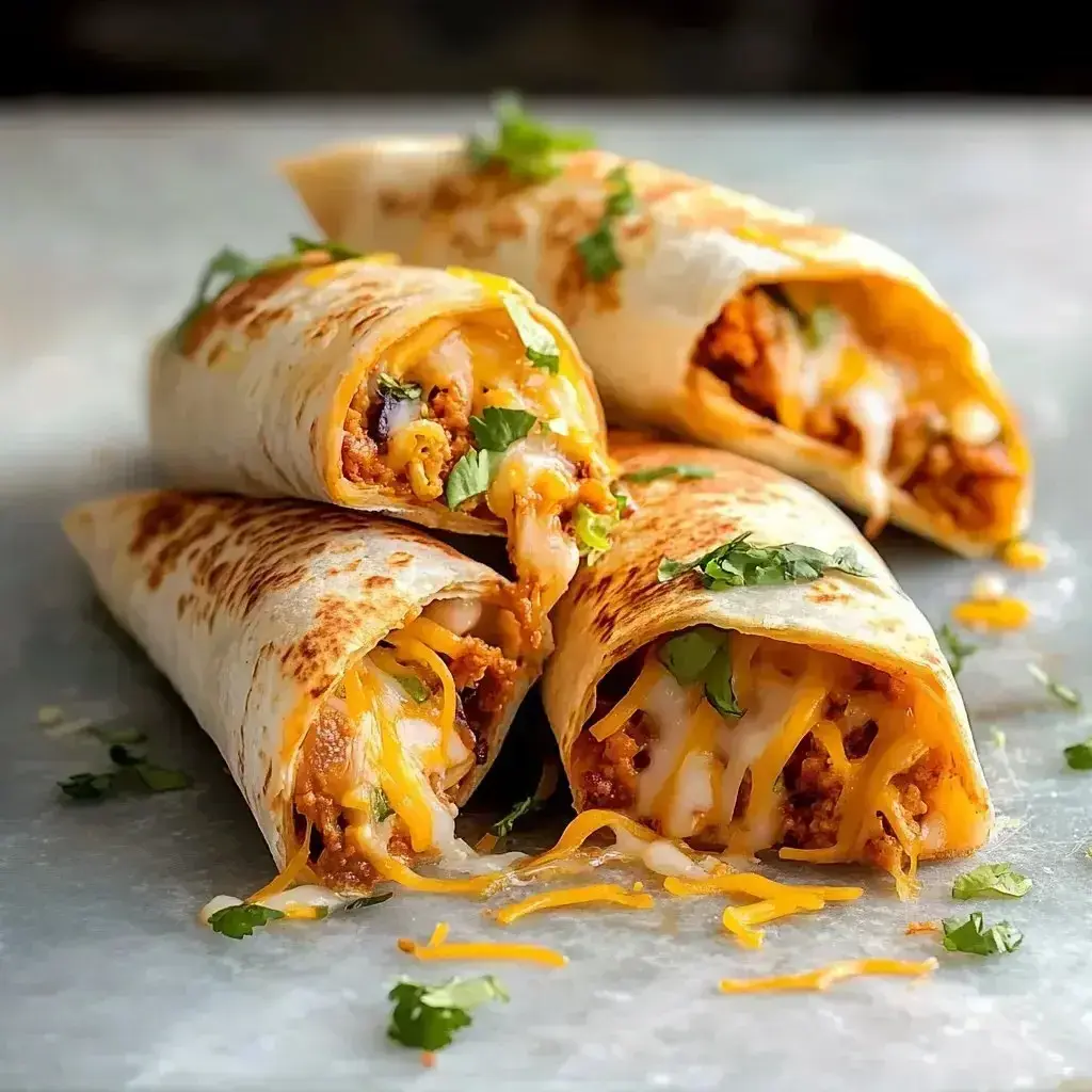 Close-up of a golden brown Loaded Cheesy Pocket Taco with melted cheese oozing out