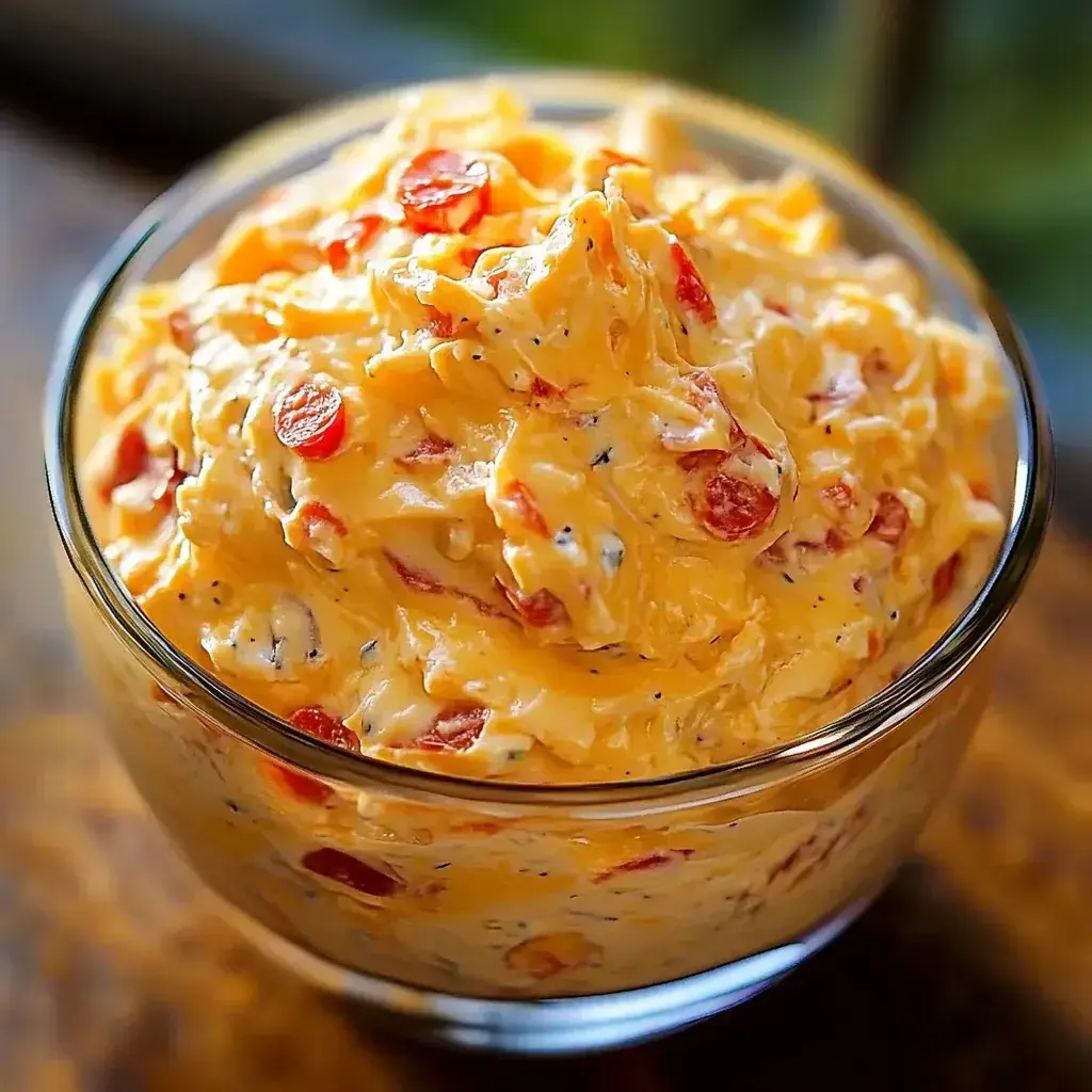A bowl of creamy, homemade pimento cheese served with crackers, celery, and sliced bread on a slate board