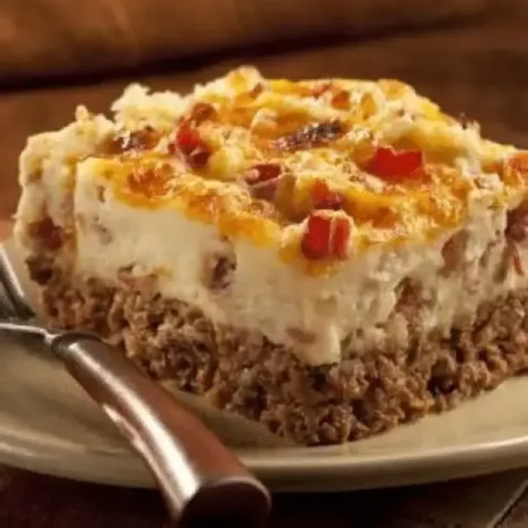 Cowboy Meatloaf and Potato Casserole