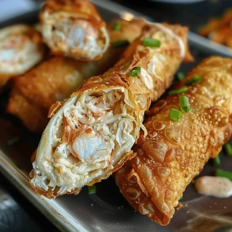 Crab Cake Egg Rolls