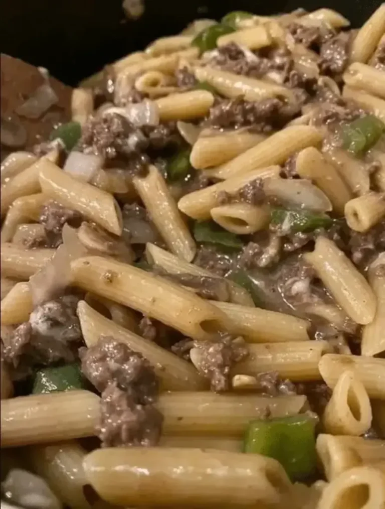 Philly Cheesesteak Pasta Recipe