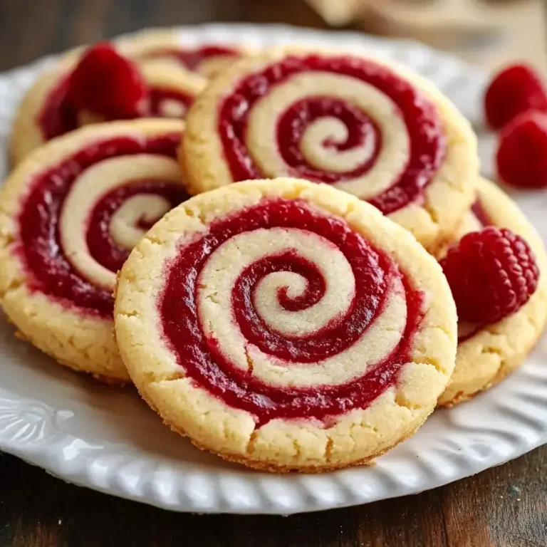 Raspberry Swirl Cookies