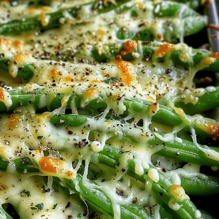 Cheesy Garlic Green Beans