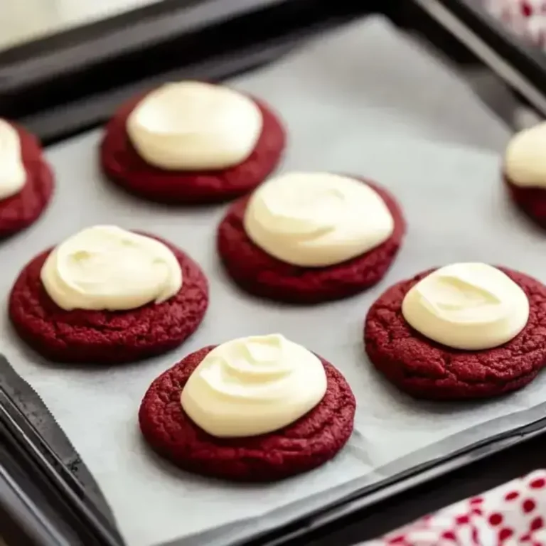 Red Velvet Cookies with Cream Cheese Frosting