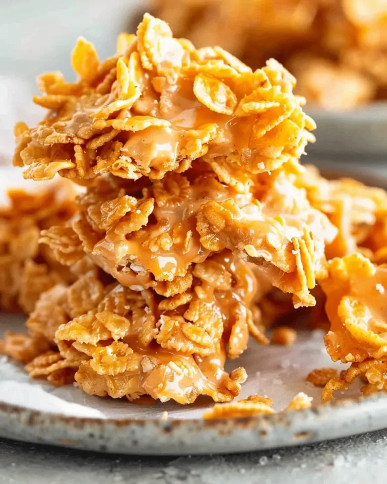 Peanut Butter Cornflake Clusters Recipe