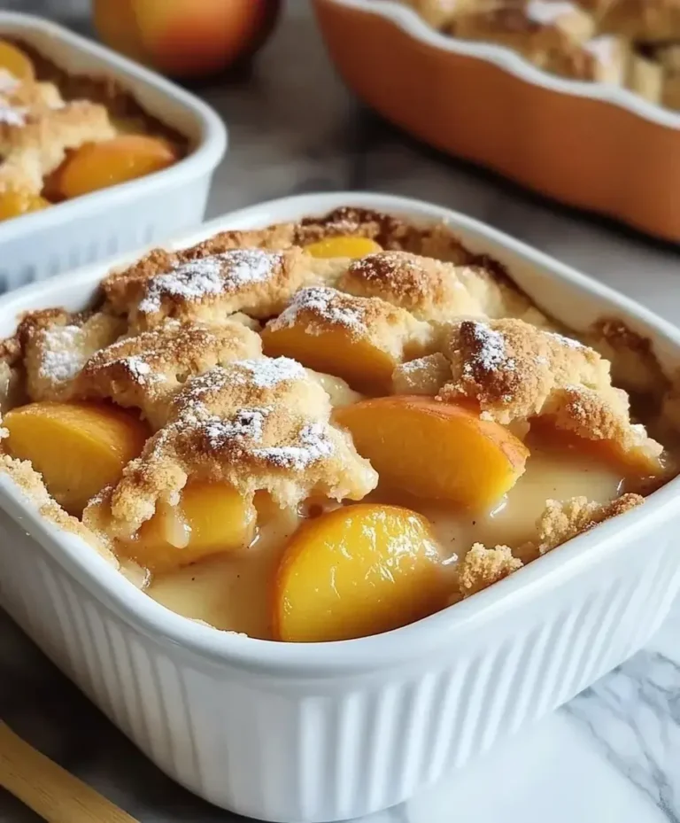 Triple Crust Peach Cobbler