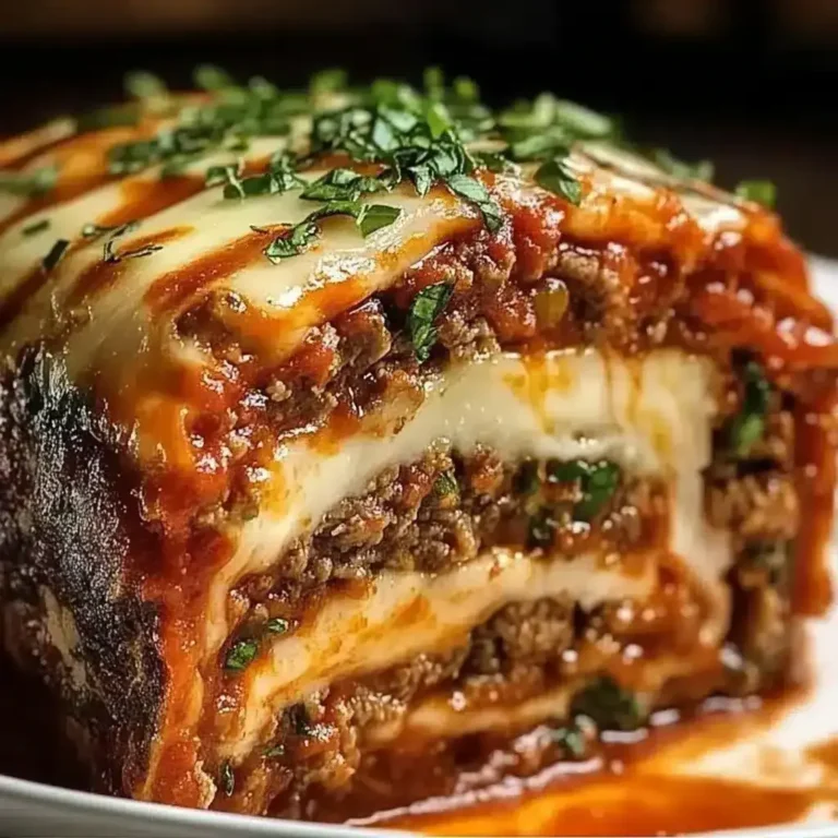 Stuffed Italian Meatloaf